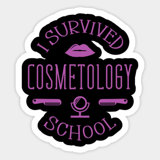 I survived cosmetology school Sticker